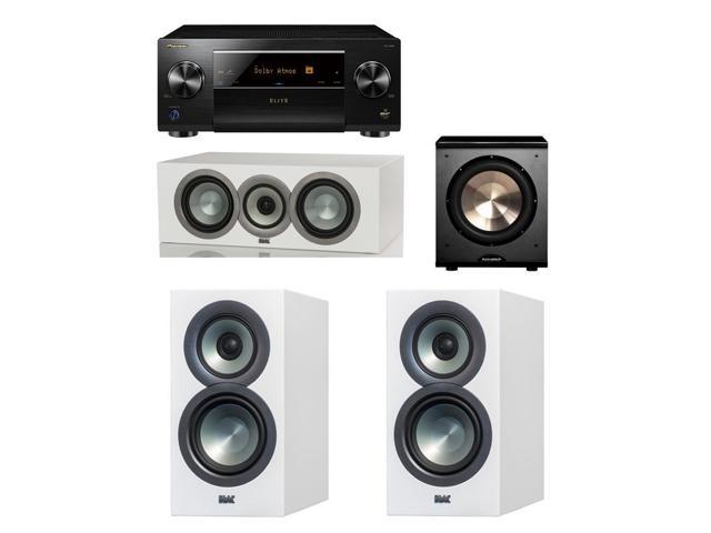 Elac Uni Fi Slim White 3 1 System With 2 Elac Bs U5 Bookshelf