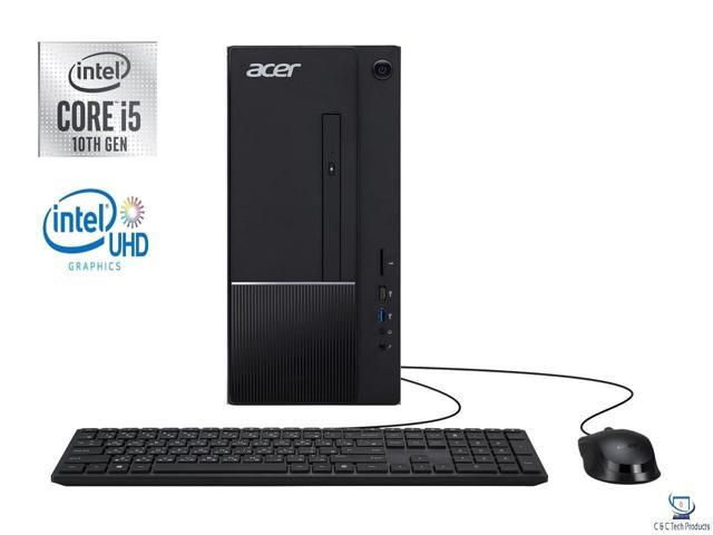 Acer Aspire TC Desktop,10th Gen Intel Core i5-10400 6-Core Processor,16GB DDR4 RAM,512GB SSD Plus 1TB HDD,Intel UHD Graphics 630,DVD-RW,Wifi-AC,Bluetooth,USB,HDMI,Dual Monitor Capable,Windows 10 Pro
