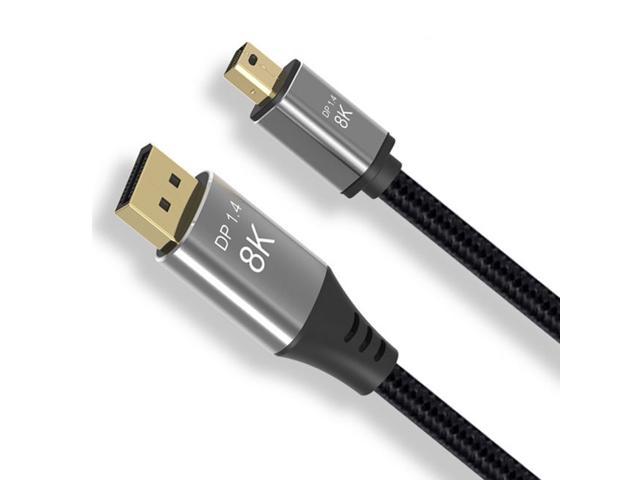 Cablecc 100cm 8k 60hz Displayport 1 4 Cable Ultra Hd Uhd 4k 144hz Mini Dp To Dp Cable 7680 43 For Video Pc Laptop Tv Newegg Com