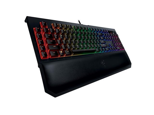 Razer BlackWidow Chroma V2 Tactile and Clicky Mechanical Gaming Keyboard Razer Green Switches, Ergonomic Hand Wrist Rest, RGB Chroma Lighting, Programmable, 5 Macro Keys, UK Layout