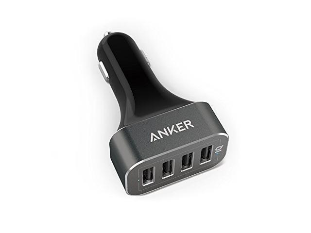 Anker 48W 4-Port USB Charger, PowerDrive 4 for iPhone X/ 8/ 7 / 6s Plus, iPad / 2 / mini, Galaxy S7 / S6 / Edge / Plus,