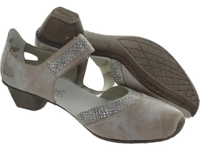 rieker 49780 40 grey combo leather Rieker Slipper Grau 24125003