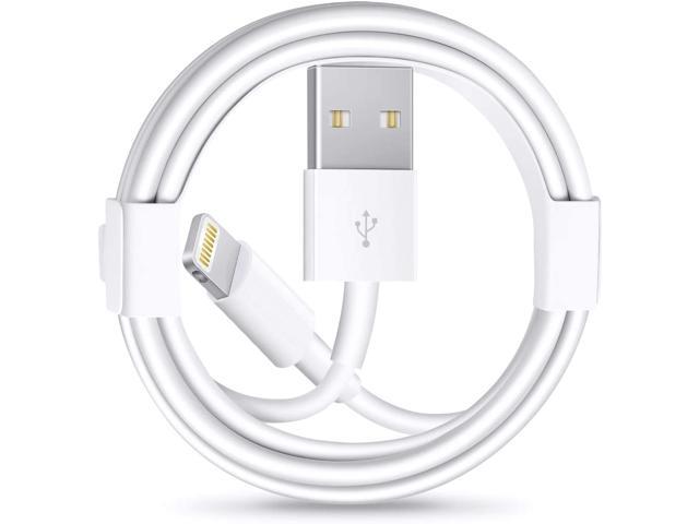 3Pack iPhone Charger Cable [Apple MFi Certified] Lightning to USB Cable Compatible with iPhone 11/Pro/X/Xs Max/XR/8 Plus /7 Plus/6/ iPad Pro/Air/Mini iPod White(1M/3.3FT)