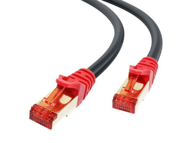 CAT 7 Ethernet Network Cable SSTP LAN Cable Gold Plated 10Gbps Speed 2M 6.5ft
