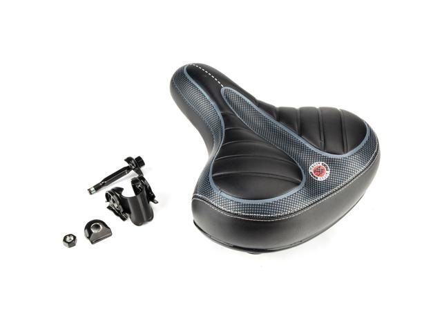 Comfort Wide Big Bum Bike Bicycle Gel Cruiser Extra Sporty Soft Pad Saddle Seat
