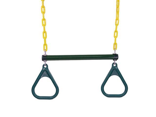 18 Trapeze Swing Bar Rings Set Accessories Chain Jungle Gym Heavy Duty Steel Newegg Com