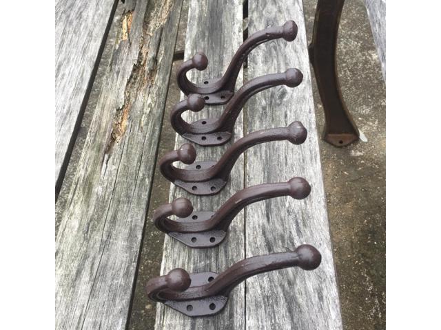 rustic cast iron coat hooks