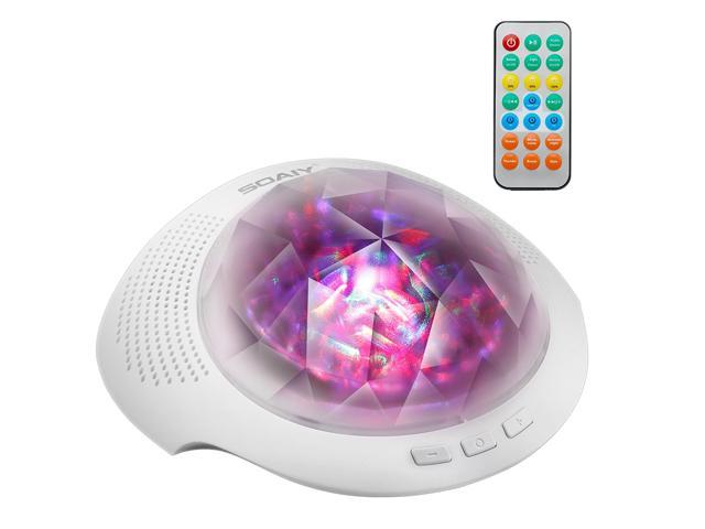 SOAIY Northern Light Projector  Sleep Sound Machine with Bluetooth Remote,