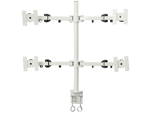Monmount Quad Lcd Monitor Stand Desk Clamp Holds Upto 4 27 Monmount Quad Lcd Monitor Stand Desk
