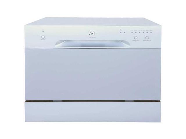 silver countertop dishwasher