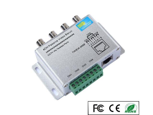 Balun 4 Channel HD-CVI//TVI//AHD HD Video Passive Transceiver