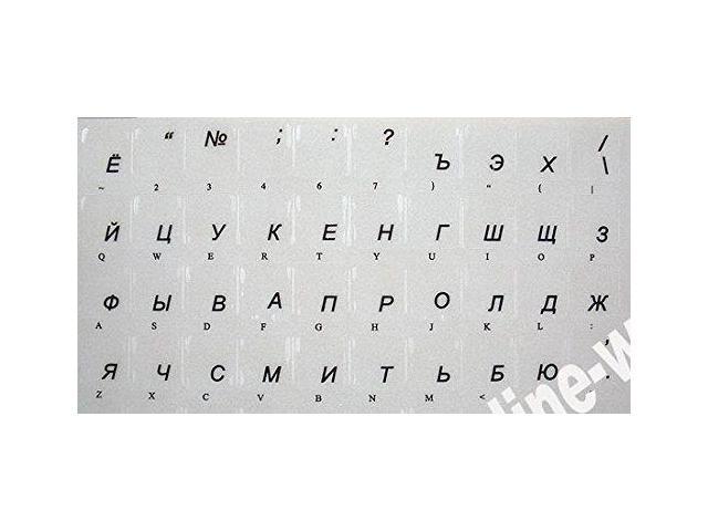 REPLACEMENT ENGLISH US KEYBOARD STICKER WHITE  F/COMPUTER LAPTOP ONLINE-WELCOME 
