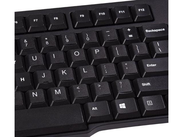 White Letters English QWERTY Keyboard Sticker Black backgound for Laptop PC C6U9 