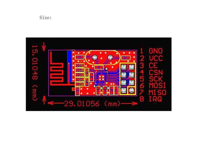 10pcs Arduino NRF24L01 2.4GHz Wireless RF Transceiver Module New