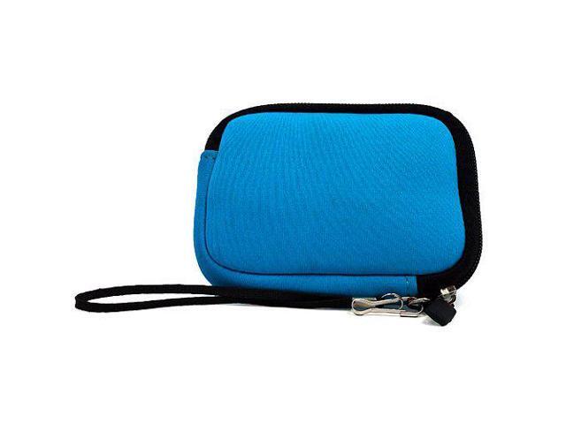 eBigValue Black Black Trim Protective Soft Neoprene Cover Carrying Case Sleeve for Nikon Coolpix S2500 S3100 S4100 S5100 S6100 and Blue 6 Inch Mini Tripod and Screen Protector
