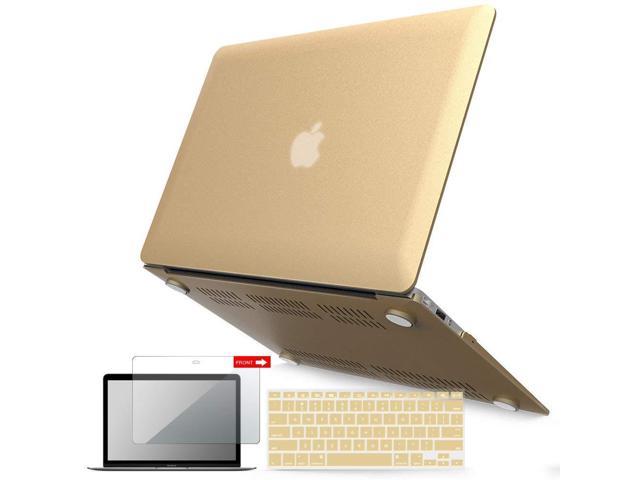 Ibenzer Basic Soft Touch Series Plastic Hard Case Keyboard Cover Screen Protector Apple Macbook Air 13 Inch 13 A1369 1466 Gold Laptop Cases Bags Newegg Com