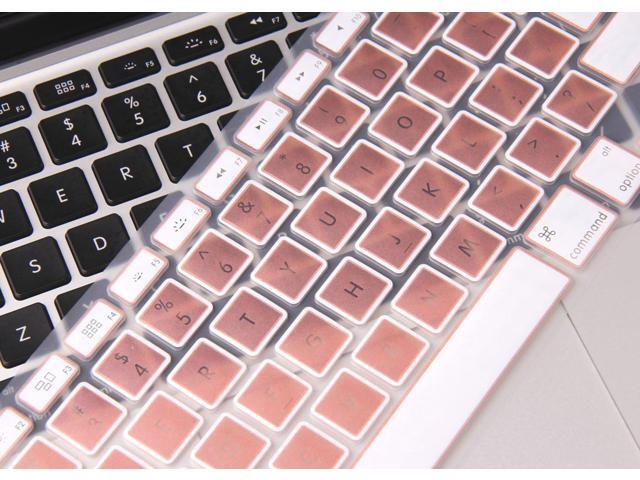 Rose Gold MacBook Pro Keyboard Cover Skin for MacBook Air 13 Inch and Older iMac Hollow Rose Gold /& White MacBook Pro 13//15//17 Inch with or w//Out Retina Display, 2015 or Older Version