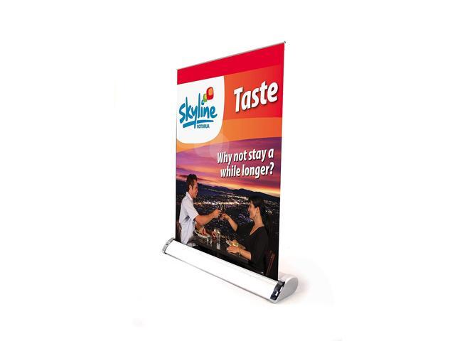 Displayfactory Usa Mini Roll Up Stand Table Top Retractable Banner