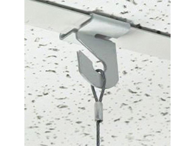 Drop Suspended White Aluminum Ceiling Hooks     CH-1R2LX20 20 Sets Twenty Pack 