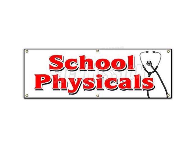 72 School Physicals Banner Sign No Appointment Walk In Flu Shots