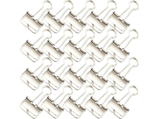 medium silver binder clips