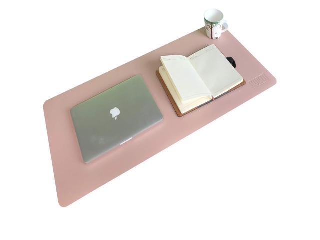 Bubm Large Multifunctional Pu Leather Desk Mat Table Pad Blotter Protector 35 5 X 15 8 Waterproof Dual Use Writing For Office Home Easy