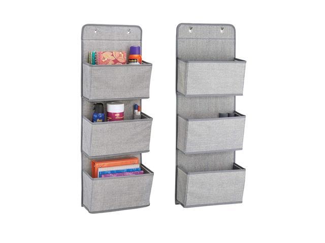 Mdesign Over The Door Fabric Office Supplies Storage Organizer For