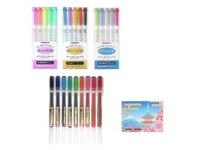 MUJI Gel Ink Ballpoint Pens 0.38mm 9-colors Pack