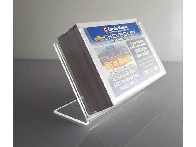 New Clear Acrylic Postcard Index Card Holder Countertop