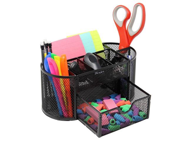 Mesh Desk Organizer Caddy For Office Supplies And Desk