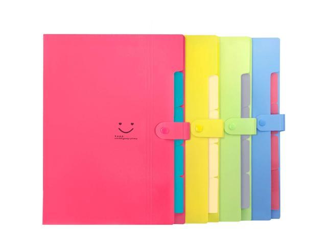 Initial Heart Expanding File Folders With 5 Pockets Accordian