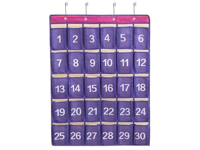 Calculator Storage Pocket Chart
