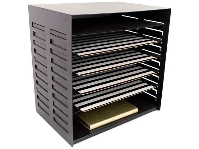 Blu Monaco 6 Tier Vertical Trays Document File Holder Office Blu Monaco 6 Tier Vertical Trays