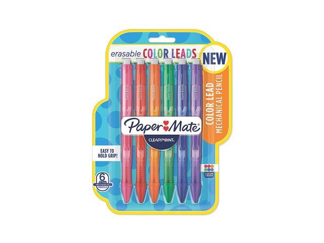 Assorted Colors 0.7mm 6 Count Paper Mate SharpWriter Mechanical Pencils HB #2 
