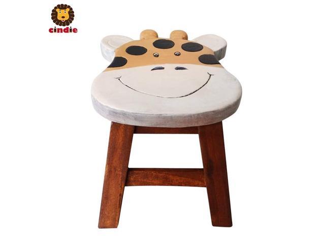 100 Pure Handmade Thai Children Stools Chair Set Kids Gifts Giraffe Newegg Com