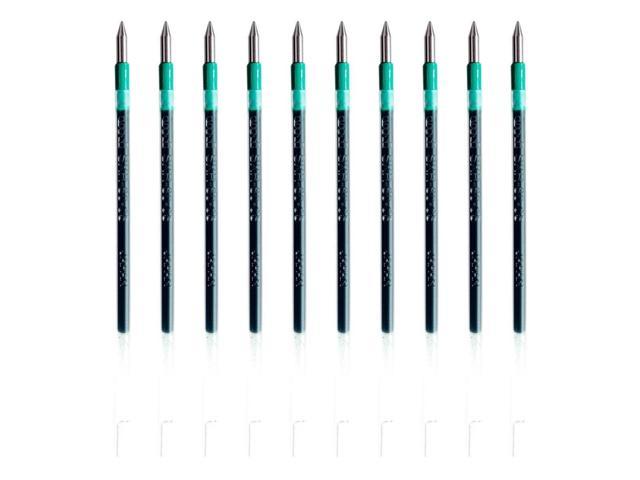 Uni Ball Sxr 80 05 Jetstream Ballpoint Multi Pen Refill 0 5 Mm Green Ink Value Set Of 10 Newegg Com
