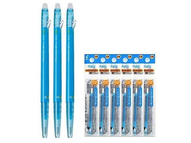 light green pilot FRIXION Ball 3 in1 0.5mm multi pen a pack of 3 refills 