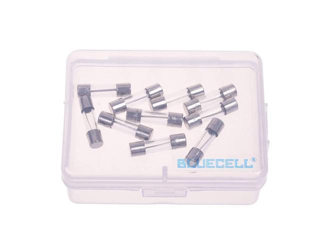 BCP pack of 10 pcs Slow-Blow Fuse 15A 250V Glass Fuses 20 x 5mm