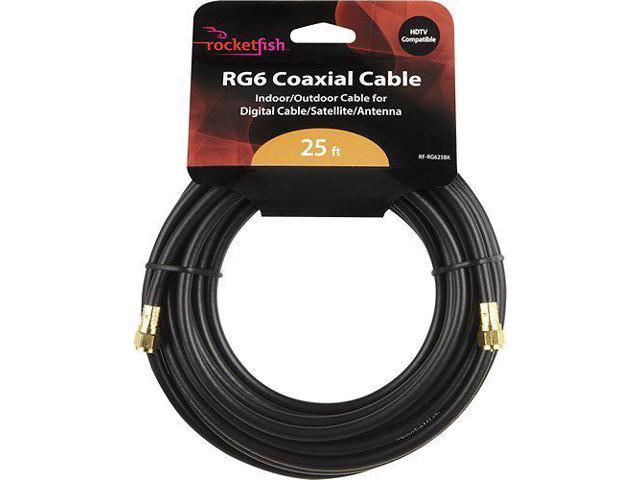 Rocketfish 25 Rg6 In Wall Indoor Outdoor Coaxial A V Cable 25 Rg6 In Wall Indoor Outdoor Coaxial A