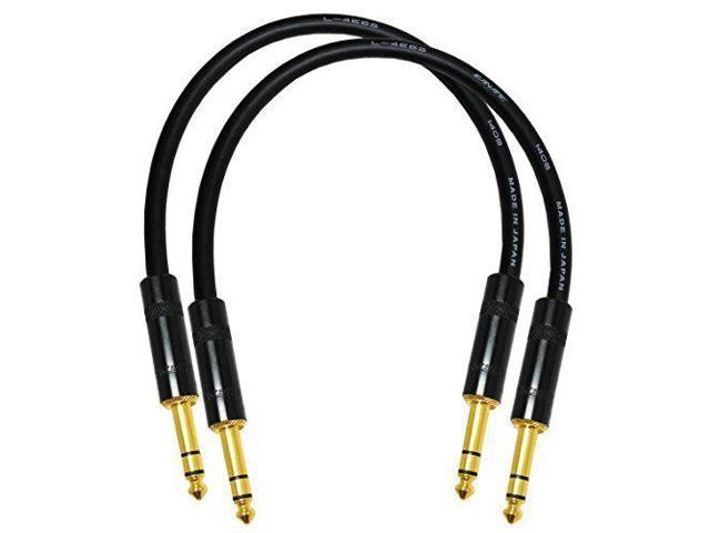 Canare L 4e6s Star Quad 2 Units 6 35mm Custom Made By Worlds Best Cables Patch Cable Terminated With Neutrik Rean Nys Inch 3 Foot Gold Trs Stereo Phone Plugs Stage Studio Cables