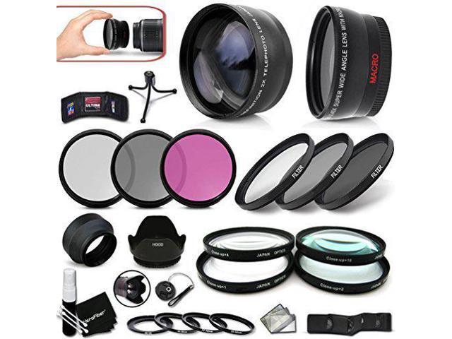 More + 52mm ND Filter Kit PRO 52MM Lens Filters Kit ND2 ND4 ND8 UV FLD CPL Xtech Camera Accessories Starter Kit + 52mm Close Up Macro Filters + 52mm Lens Hood +1 +2 +4 +10