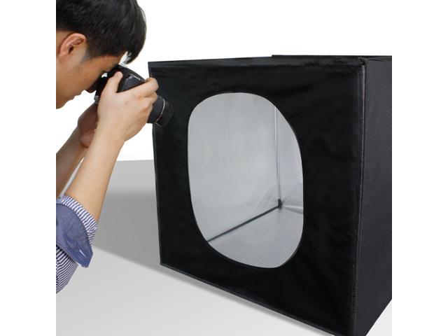 LimoStudio 25 Square Inch Cubic Box Lighting Table Top Foldable Photo Shooting Tent for Photo Shoot with 50 Camera Camcorder Tripod and Tripod Carrying 4 Colors Background AGG2579 LED Panel