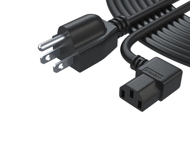 Pwr 25 Ft Cable 3 Prong Lcd Tv Power Cord Ul Listed L Type Plug