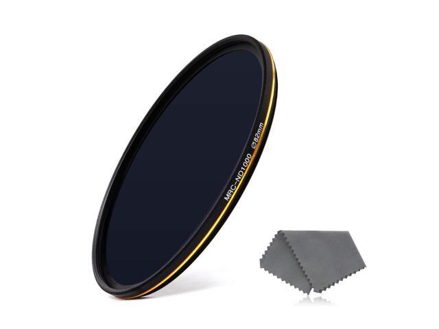 LENSKINS 72mm ND 1000 Filter 10 Stop Neutral Density Filter for Camera Lenses Weather-Seal ND Filter with Lens Cloth German Optics Glass 16-Layer Multi-Resistant Coated