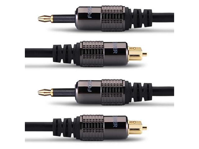 Fospower 3 Feet 2 Pack 24k Gold Plated Toslink To Mini Toslink Digital Optical S Pdif Audio Cable With Metal Connectors Strain Relief Pvc Jacket Newegg Com - golden ak 47 mesh roblox