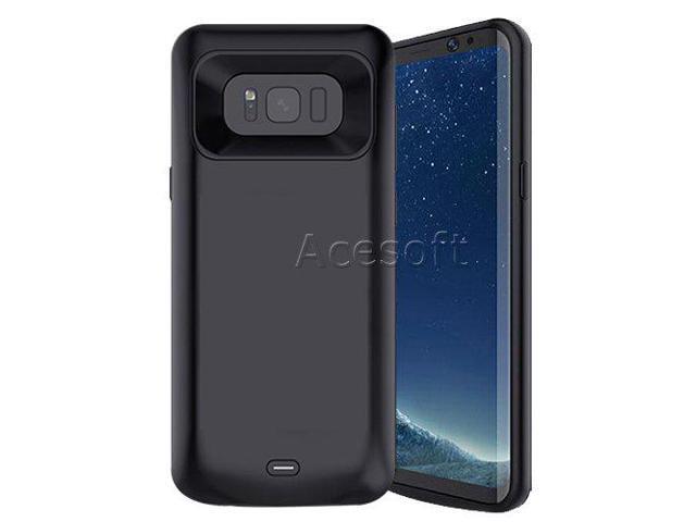 Galaxy S8 Battery Case High Capacity 5000mAh Extended Battery Rechargeable Charging Case with TPU Full Edge Protection Cover for Samsung Galaxy S8 SM-G950U Smartphone