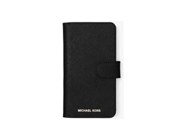 Michael Kors Saffiano Leather Folio Case Galaxy S8 Plus, Black - Newegg.com