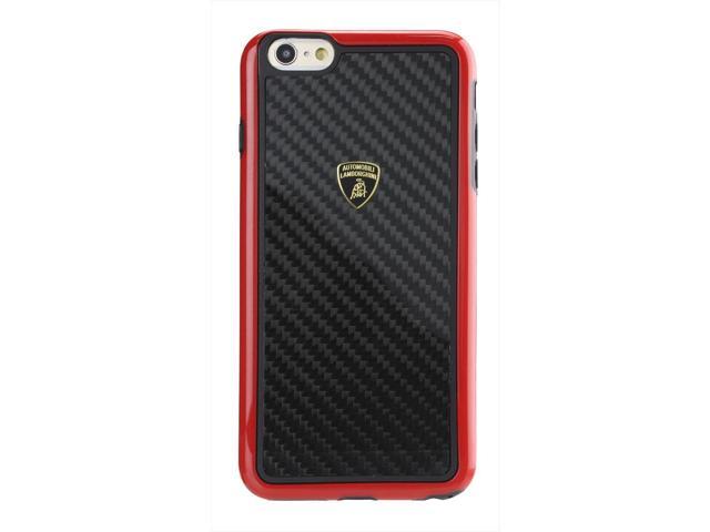 Automobili Lamborghini Elemento D2 Genuine Carbon Fiber Back Case For Iphone 6 Plus 6s Plus Red Newegg Com
