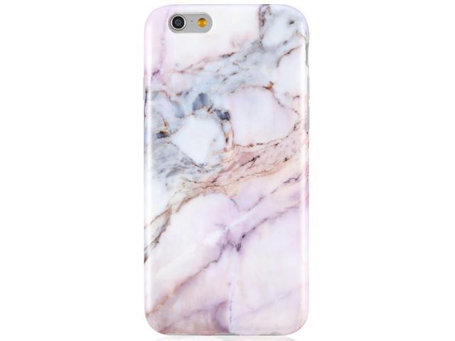 Vivibin Iphone 6 Case Iphone 6s Case Cute Pink Purple Marble For Girls Women Clear Bumper Best Protective Soft Silicone Rubber Matte Tpu Cover Slim Fit Thin Phone Case For Iphone 6 Iphone 6s