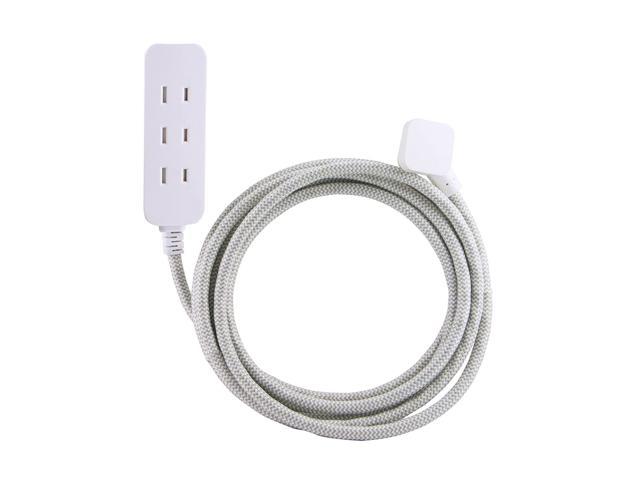 Cordinate Designer 3 Polarized Outlet Extension Cord With Surge Protection Gray Braided Decor Fabric Cord 10 Ft Low Profile Plug With Tamper Resistant Safety Outlets 37911 Newegg Com,Smart Design Pop Up Organizer
